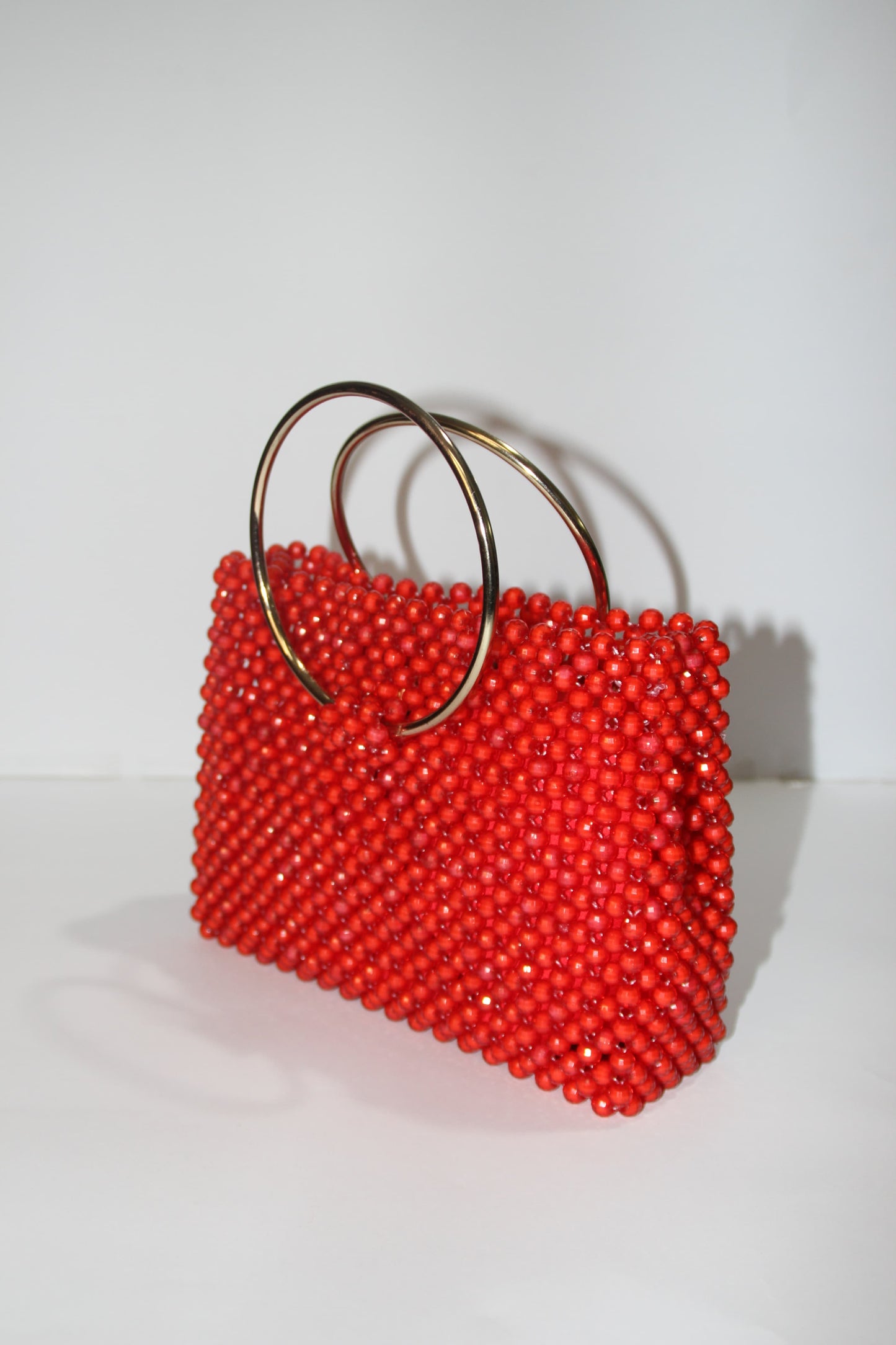 Red Acrylic Bead Bag